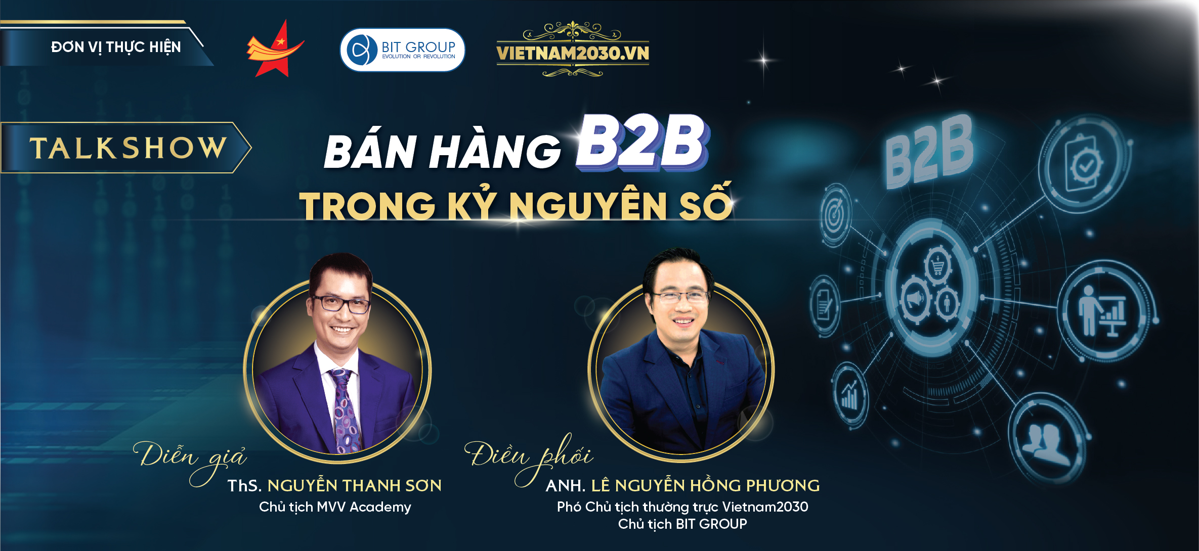 #44 Talkshow online: “BÁN HÀNG B2B TRONG KỶ NGUYÊN SỐ” | Vietnam2030.vn
