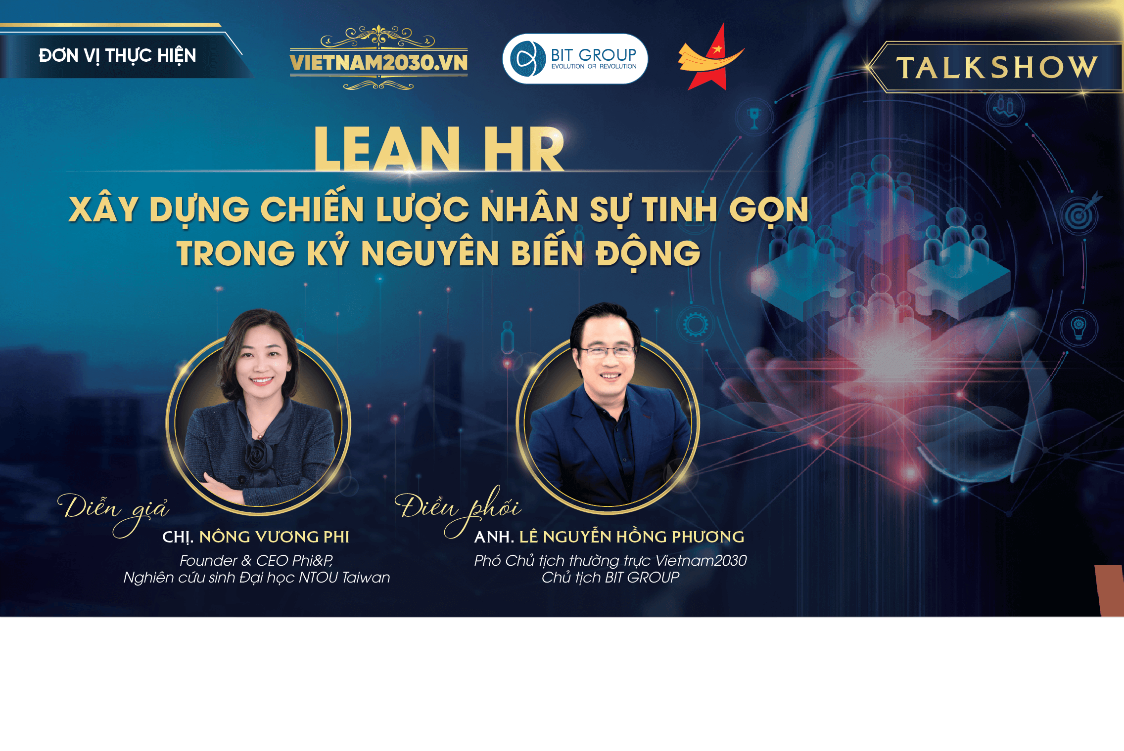 📢📢 #47 Talkshow Vietnam2030 online: “LEAN HR – XÂY DỰNG CHIẾN LƯỢC NHÂN SỰ TINH GỌN”