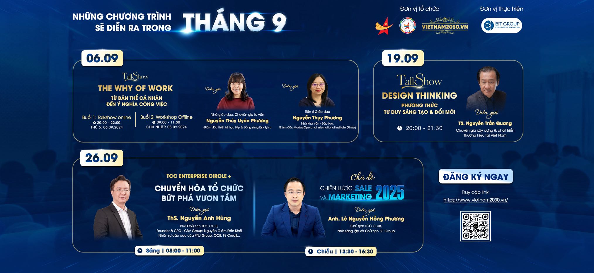 CHUỖI SỰ KIỆN THÁNG 9 : CHIẾN LƯỢC 2025 – ĐỊNH HƯỚNG TƯƠNG LAI, VỮNG BƯỚC VƯƠN TẦM